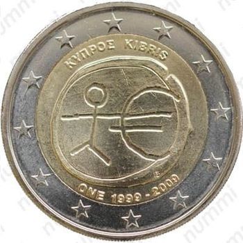 2 евро 2009, 10 лет союзу (Кипр) - Аверс