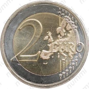 2 евро 2009, 10 лет союзу (Кипр) - Реверс
