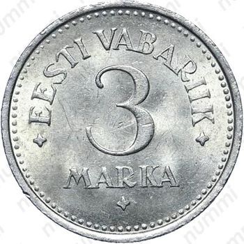 3 marka 1922 - Реверс