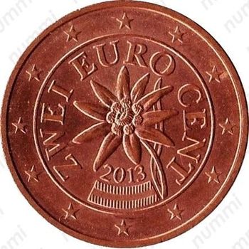 2 евро цента 2013 - Аверс