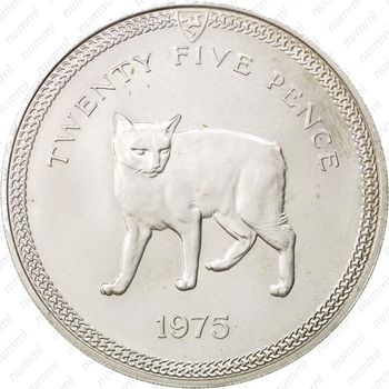 25 пенсов 1975, бесхвостая кошка