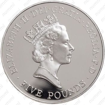 5 фунтов 1996, Елизавета II – флаги