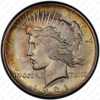 1 доллар 1921, мирный доллар