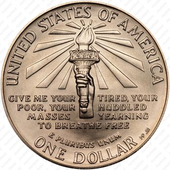 1 доллар 1986, Статуя Свободы