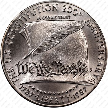 1 доллар 1987, Конституция США