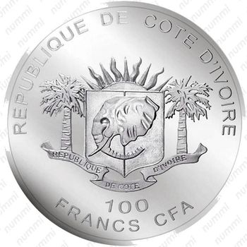 100 франков 2010, лев