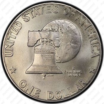 1 доллар 1976, Колокол Свободы, серебро - Реверс