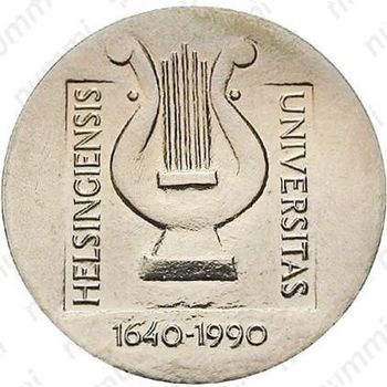 100 марок 1990, арфа