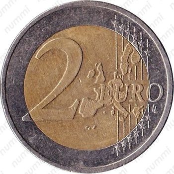 2 евро 2002, регулярный чекан Германии - Реверс