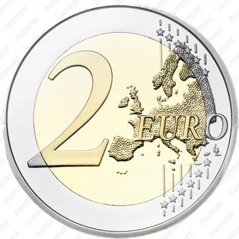 2 евро 2005, 50 лет договору о нейтралитете - Реверс
