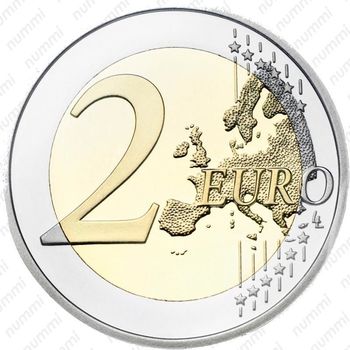 2 евро 2006, Атомиум - Реверс