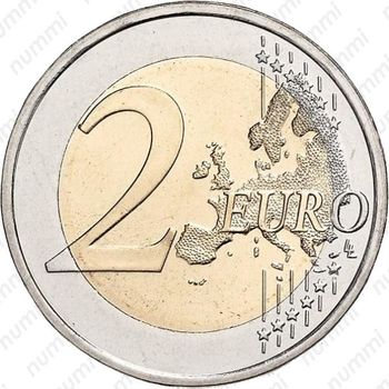 2 евро 2009, регулярный чекан Кипра - Реверс