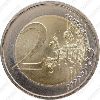 2 евро 2010, 100 лет Португальской Республике - Реверс