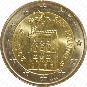 2 евро 2011, регулярный чекан Сан-Марино - Аверс