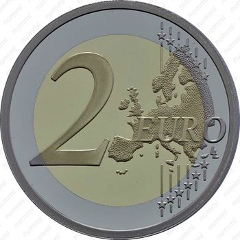 2 евро 2013, Пьер де Кубертен - Реверс