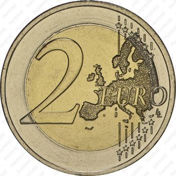2 евро 2014, союза Ионических островов с Грецией - Реверс
