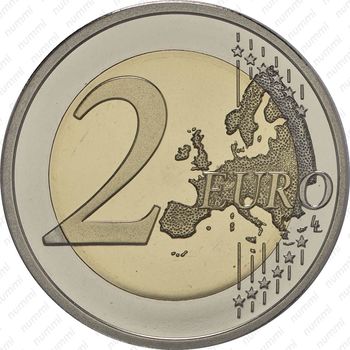 2 евро 2015, 30 лет флагу Европы (Финляндия) - Реверс