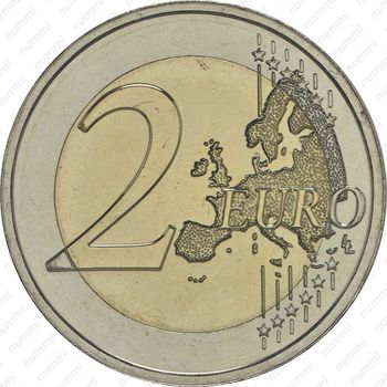 2 евро 2015, династия Нассау-Вейльбург - Реверс