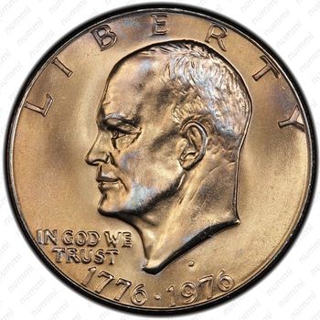 1 доллар 1976, Колокол Свободы - Аверс