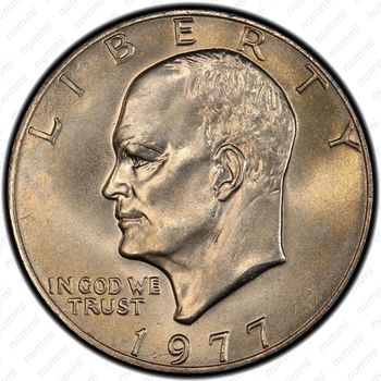 1 доллар 1977, доллар Эйзенхауэра - Аверс