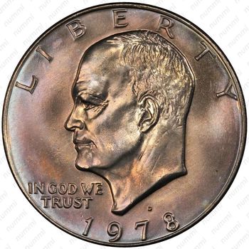 1 доллар 1978, доллар Эйзенхауэра - Аверс