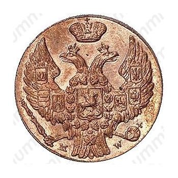 1 грош 1839, MW, Новодел - Аверс