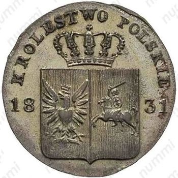 10 грошей 1831, KG, лапы орла прямые - Аверс
