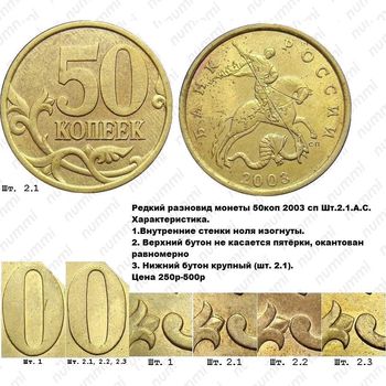 50 копеек 2003, СП