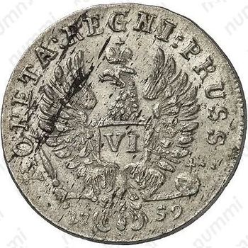 6 грошей 1759 - Реверс