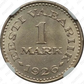 1 марка 1926 - Реверс