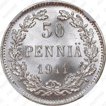 50 пенни 1911, L - Реверс