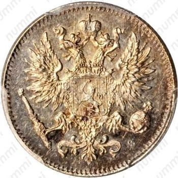 50 пенни 1917, S, гербовый орел с коронами - Аверс