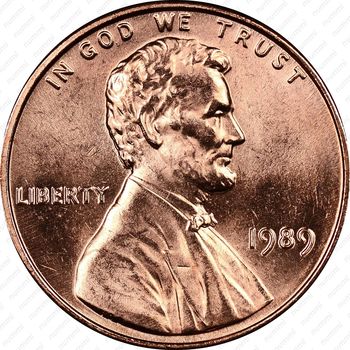1 цент 1989 - Аверс