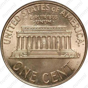 1 цент 1999 - Реверс