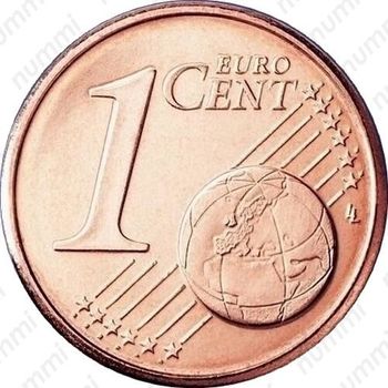 1 евро цент 1999, М - Реверс