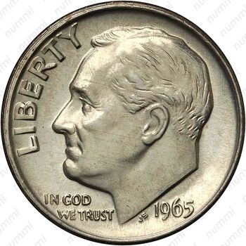 10 центов 1965 - Аверс