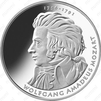 10 евро 2006, Моцарт