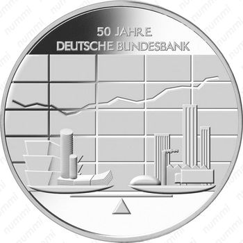 10 евро 2007, 50 лет Немецкому федеральному банку