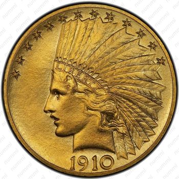 10 долларов 1910, голова индейца