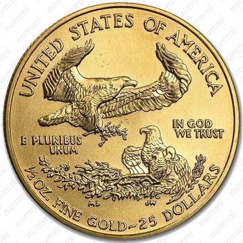 25 долларов 2001, американский орёл (золото)