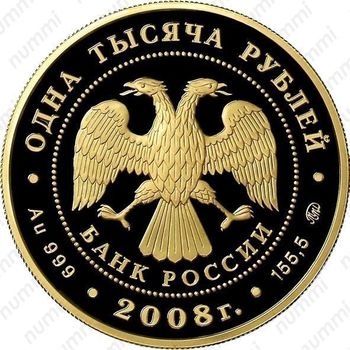 1000 рублей 2008, вулканы