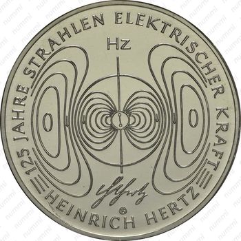10 евро 2013, Генрих Герц, медно-никелевый сплав