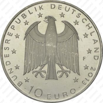 10 евро 2013, Георг Бюхнер, медно-никелевый сплав
