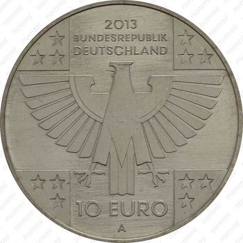10 евро 2013, красный крест, медно-никелевый сплав