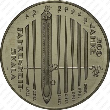 10 евро 2014, шкала Фаренгейта, медно-никелевый сплав