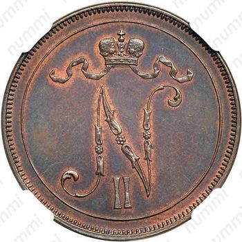 10 пенни 1895 - Аверс