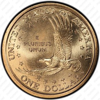 1 доллар 2008, Сакагавея - Реверс