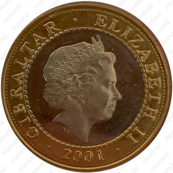 2 фунта 2001, флаг Великобритании