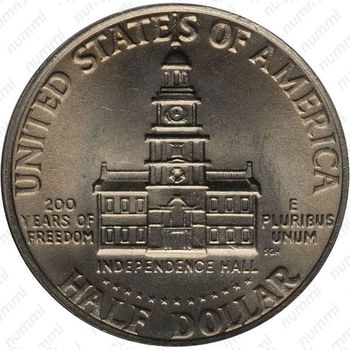 50 центов 1976, Индепенденс-холл - Реверс