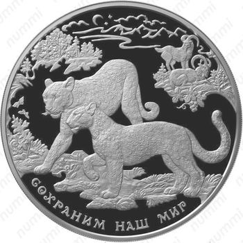100 рублей 2011, леопард (ММД)